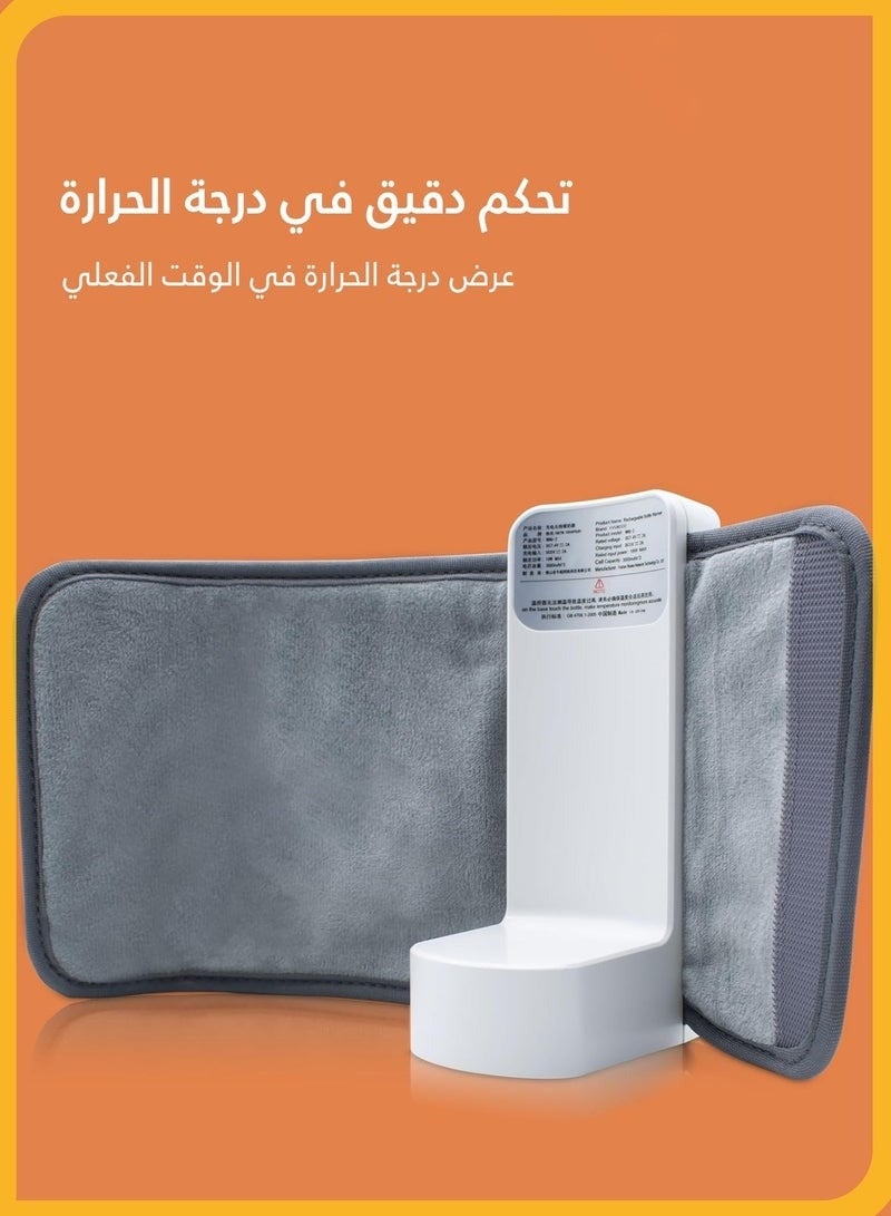 سخان زجاجات محمول للأطفال للسفر – تسخين سريع مع 6 إعدادات ذكية للحرارة من 37°م إلى 55°م، بطارية قابلة لإعادة الشحن 2000mAh مع شحن سريع USB بقوة 18 واط، تقنية تسخين متساوي 360 درجة، شاشة عرض رقمية LED، حزام فيلكرو مقاوم للتسرب، خفيف ومدمج للسفر، الرضاعة الليلية، والاستخدام الخارجي - Image 3